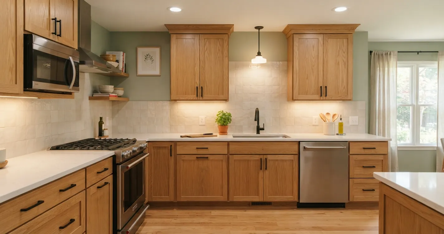 Best Paint Colors With Honey Oak Trim and Cabinets (and Ones to Avoid) - Read More Decor Copilot Real Estate Design Ideas