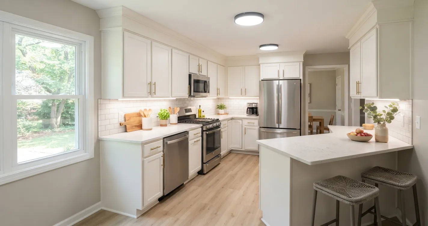 How to Update a 90s Kitchen Without Remodeling: 9 Changes Ranked by Impact per Dollar - Read More Decor Copilot Real Estate Design Ideas