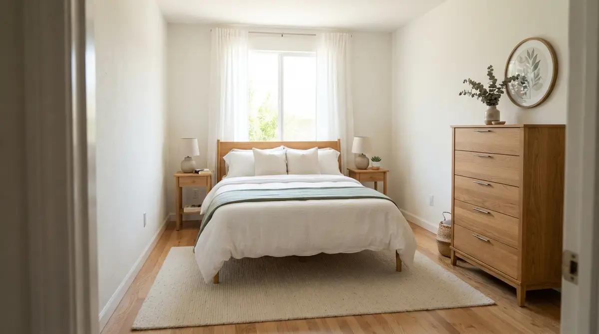 Will My Bed and Dresser Fit? Planning a Small Bedroom by Measurements - Read More Decor Copilot Real Estate Design Ideas