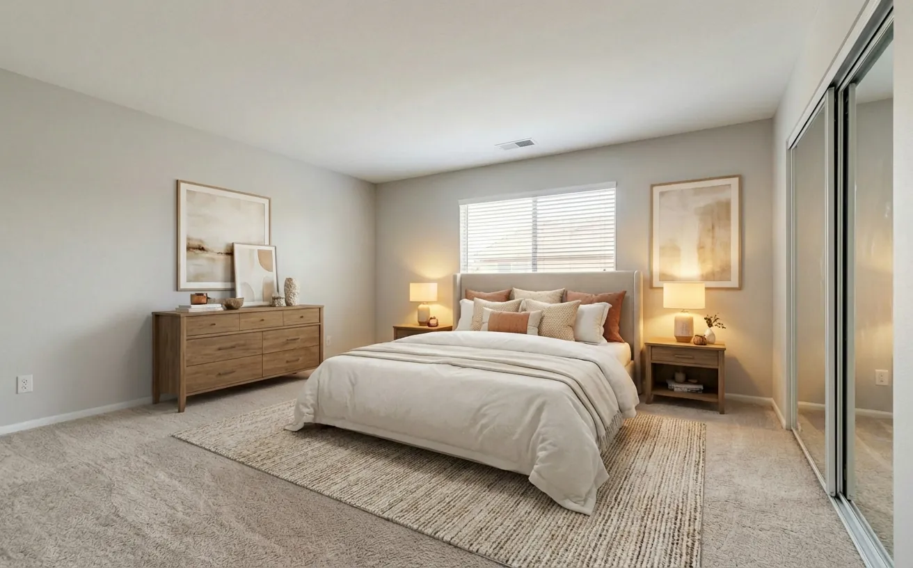 AI room design before and after, Before