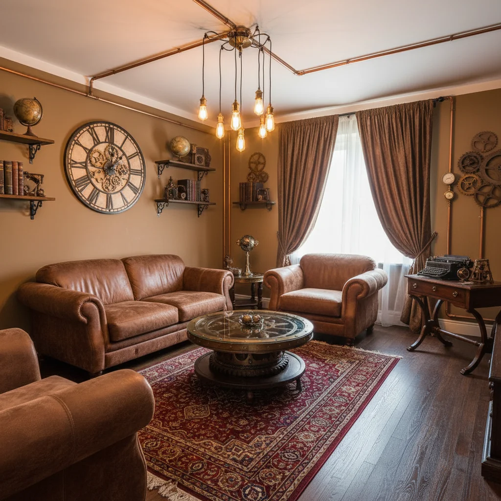 Steampunk interior design