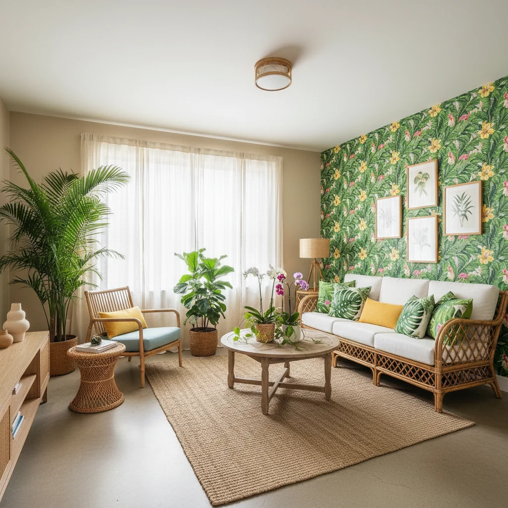 Tropical interior design